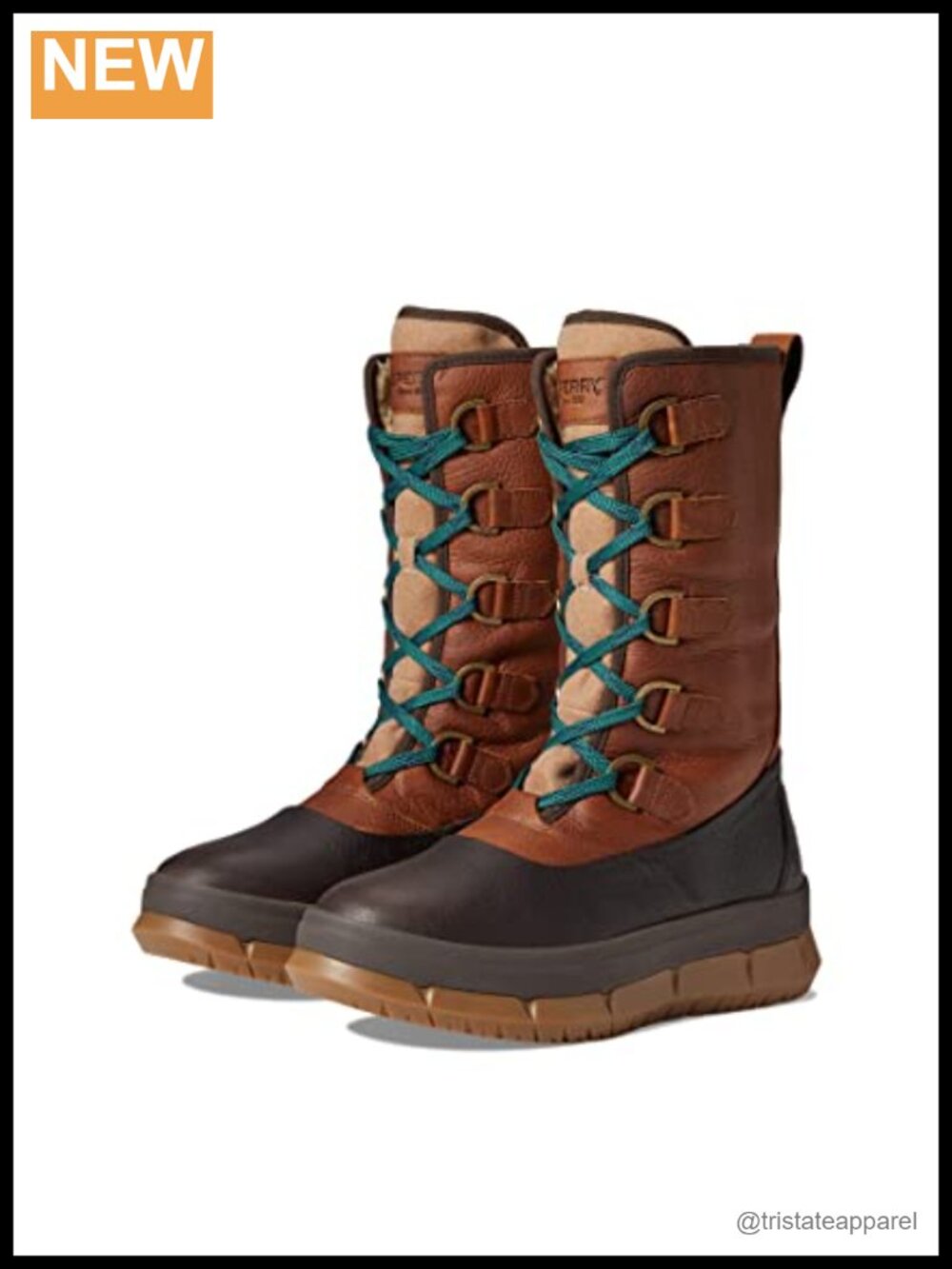 Sperry Women's Winter Snow Boots Waterproof Leather Mid-Calf